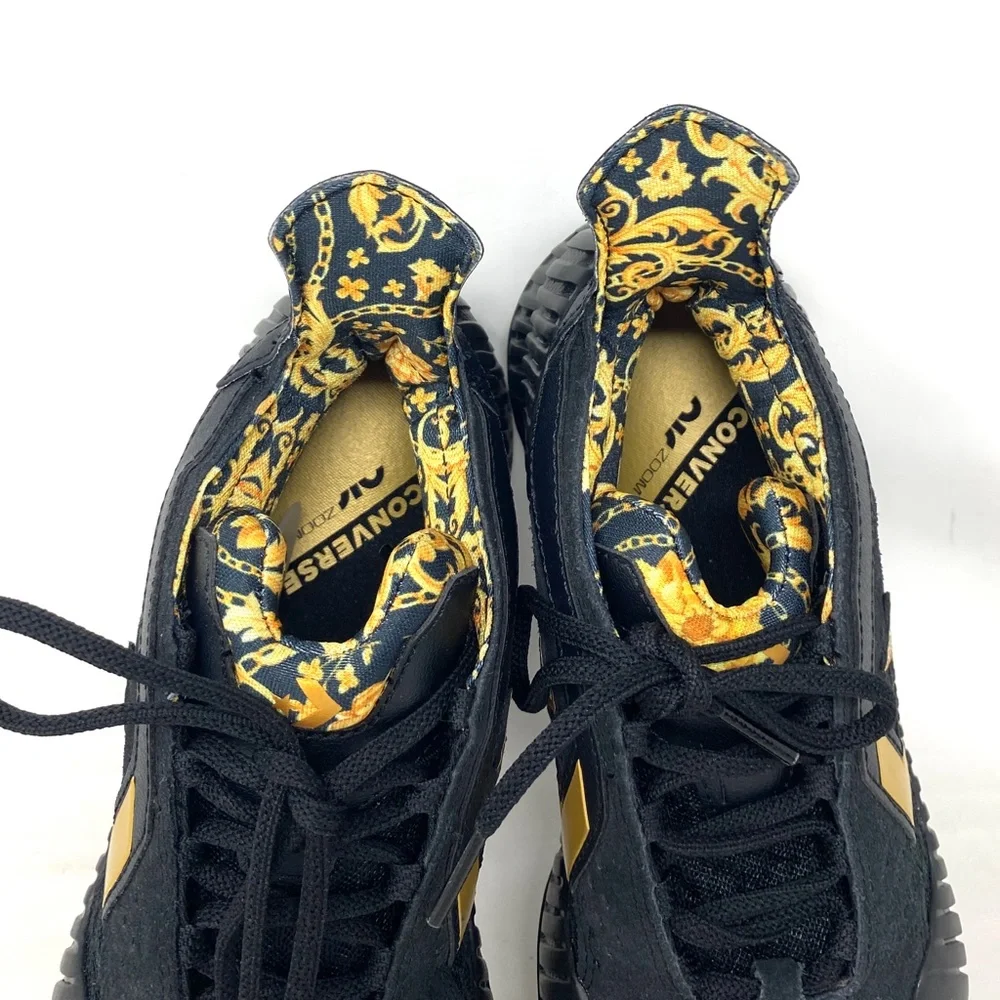 Converse BB Prototype CX Gold Black Mesh Women's Mid Basketball Sneakers A02515C - Picture 6 of 11